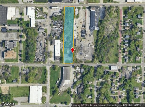  134 E Miller Ave, Akron, OH Parcel Map