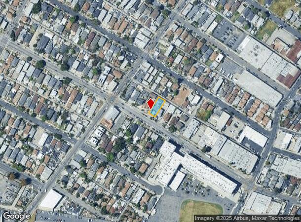  1323 E Adams Blvd, Los Angeles, CA Parcel Map