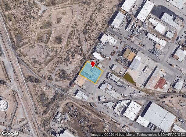  1013 Wall St, El Paso, TX Parcel Map