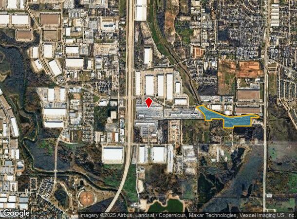  611 W Trinity Blvd, Grand Prairie, TX Parcel Map