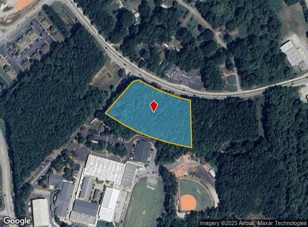  1361 W Spring St, Monroe, GA Parcel Map