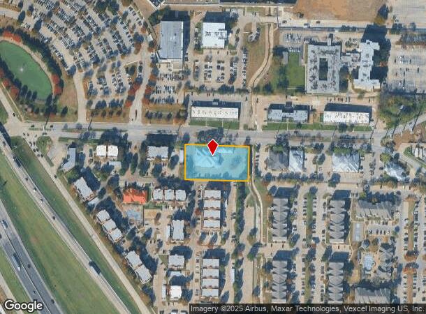  2535 W Oak St, Denton, TX Parcel Map