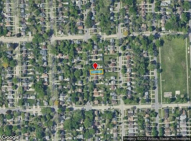  18464 Algonac St, Detroit, MI Parcel Map