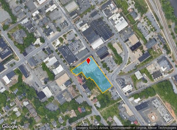  1301 Main St, Lynchburg, VA Parcel Map