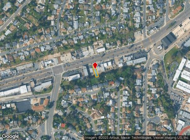  7247 University Ave, La Mesa, CA Parcel Map