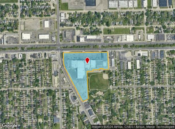  1900 E 8 Mile Rd, Detroit, MI Parcel Map