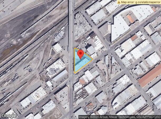  1609 Texas Ave, El Paso, TX Parcel Map