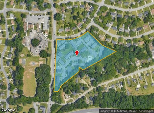  2517 Lourance Blvd, Greensboro, NC Parcel Map