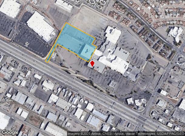  8401 Gateway Blvd W, El Paso, TX Parcel Map