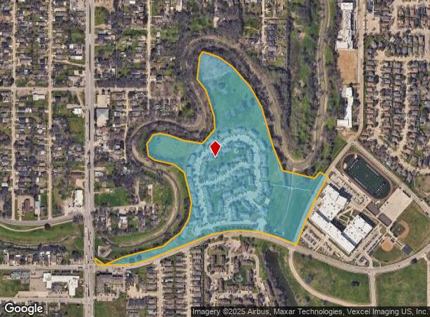 3019 Bickers St, Dallas, TX Parcel Map