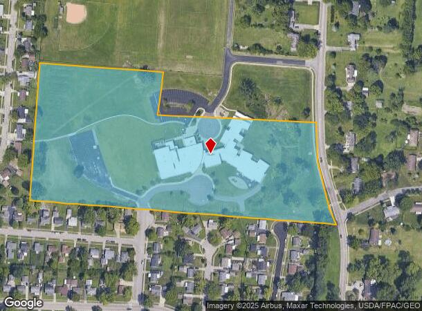  1480 Edendale Rd, Riverside, OH Parcel Map