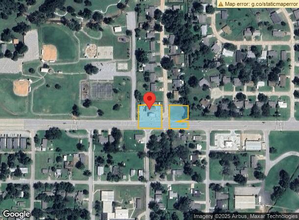  617 W Walnut St, Tecumseh, OK Parcel Map