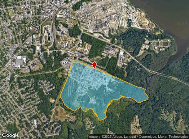 1111 Hercules Rd, Hopewell, VA Parcel Map