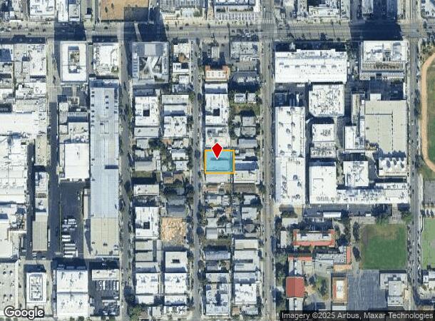  1422 Tamarind Ave, Los Angeles, CA Parcel Map