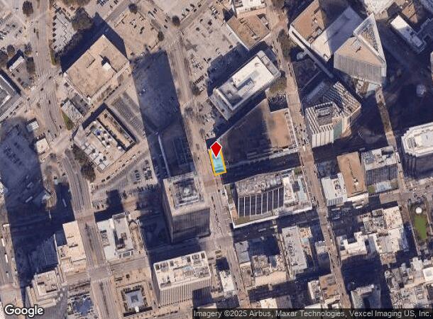 1307 Pacific Ave, Dallas, TX Parcel Map