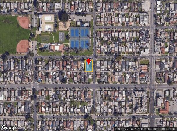 1502 W 62Nd St, Los Angeles, CA Parcel Map