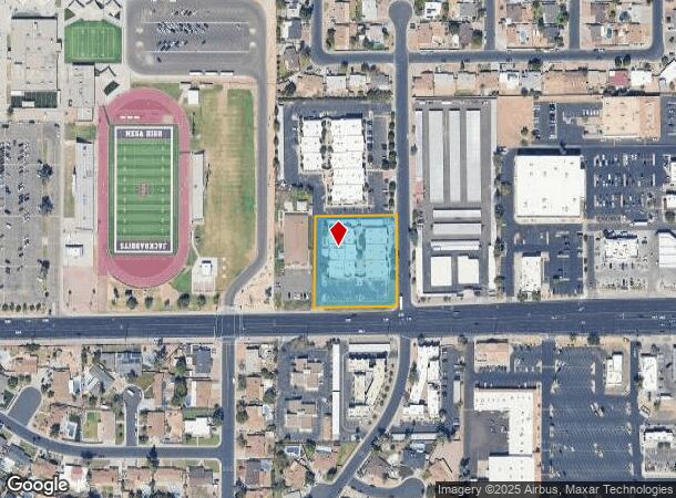  1818 E Southern Ave, Mesa, AZ Parcel Map