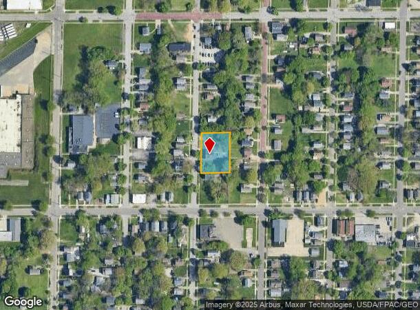  1297 Moore St, Akron, OH Parcel Map