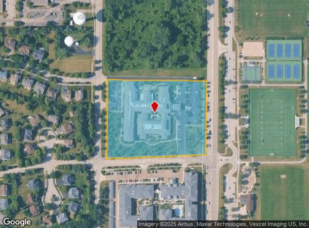 1619 N Mill St, Naperville, IL Parcel Map