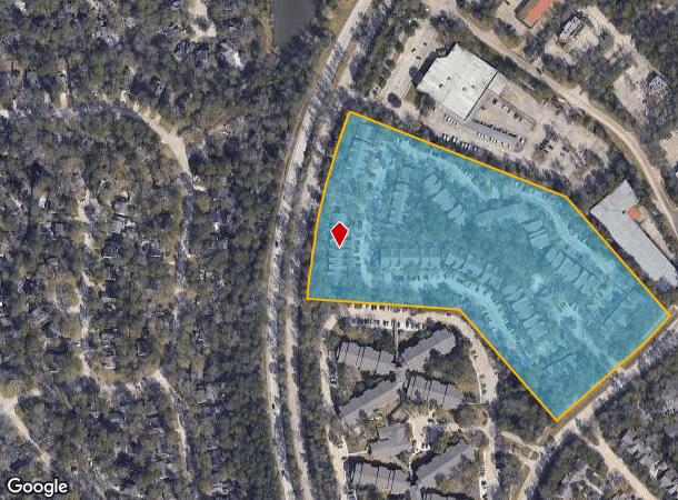  4545 S Panther Creek Dr, Spring, TX Parcel Map