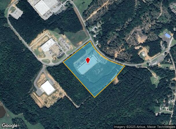 1395 Mineral Springs Rd, Elberton, GA Parcel Map