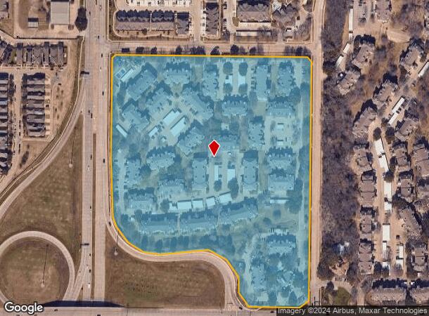  195 E Round Grove Rd, Lewisville, TX Parcel Map