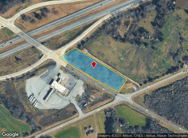 Sandy Cross Rd, Carnesville, GA Parcel Map