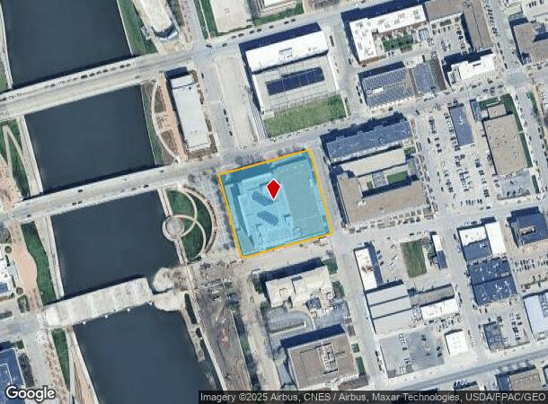  101 E Locust St, Des Moines, IA Parcel Map
