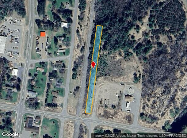  W7168 Oak St, Fifield, WI Parcel Map