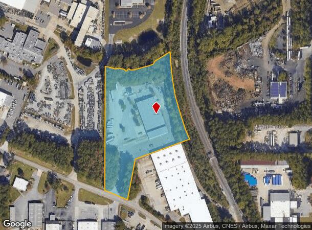 1402 Mechanical Blvd, Garner, NC Parcel Map
