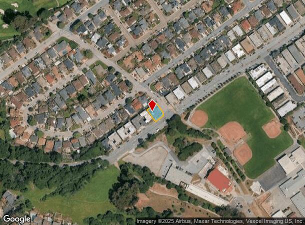 502 Richmond Dr, Millbrae, CA Parcel Map