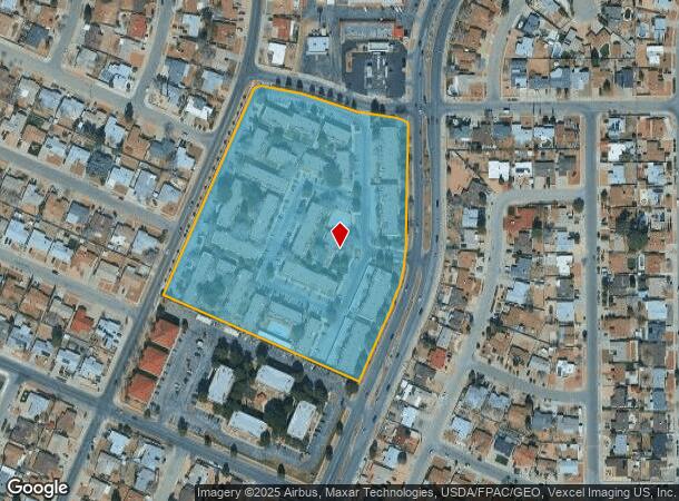  2801 N Yarbrough Dr, El Paso, TX Parcel Map