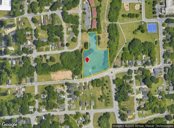  600 Vail Ave, High Point, NC Parcel Map