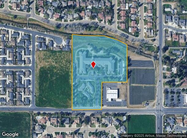  2500 W Henderson Ave, Porterville, CA Parcel Map