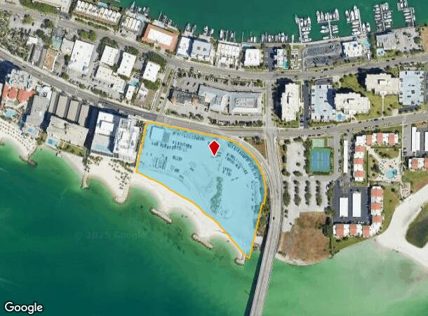  715 S Gulfview Blvd, Clearwater Beach, FL Parcel Map