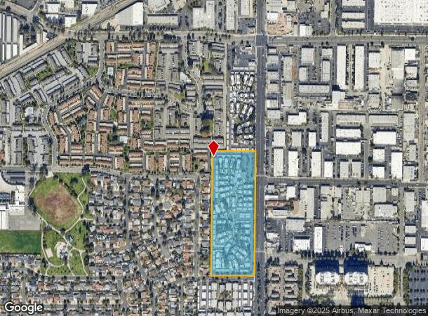  3258 S Main St, Santa Ana, CA Parcel Map