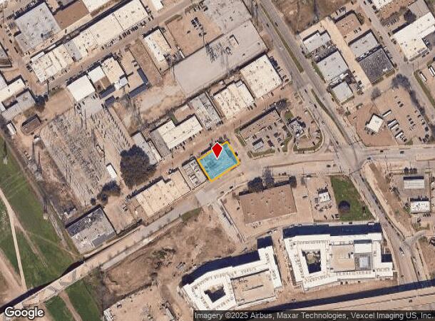  801 Core St, Dallas, TX Parcel Map