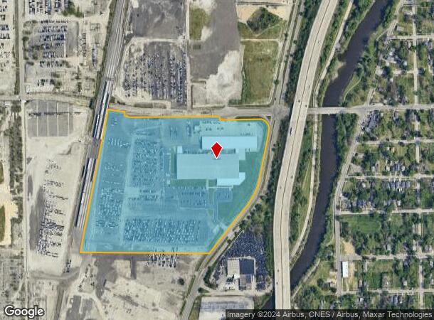  2851 James P Cole Blvd, Flint, MI Parcel Map