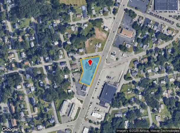 595 Washington St, Attleboro, MA Parcel Map
