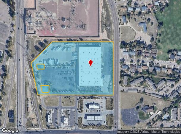 2845 S Academy Blvd, Colorado Springs, CO Parcel Map