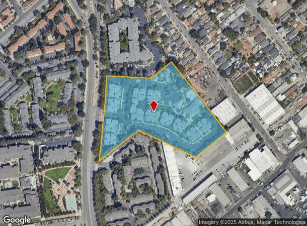  1500 Almaden Rd, San Jose, CA Parcel Map