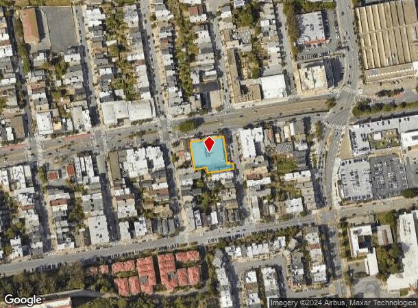  2835 Geary Blvd, San Francisco, CA Parcel Map