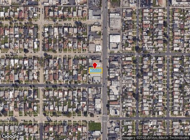  7411 S Western Ave, Los Angeles, CA Parcel Map