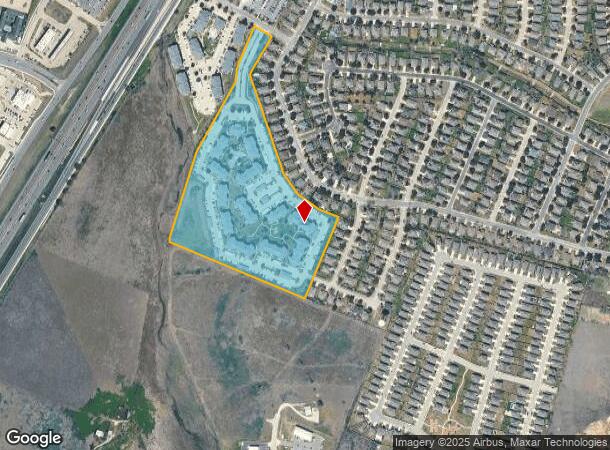 210 Amberwood S, Kyle, TX Parcel Map