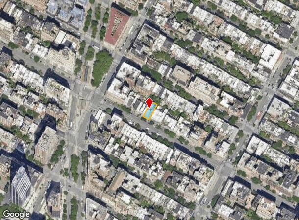  155 W 72Nd St, New York, NY Parcel Map