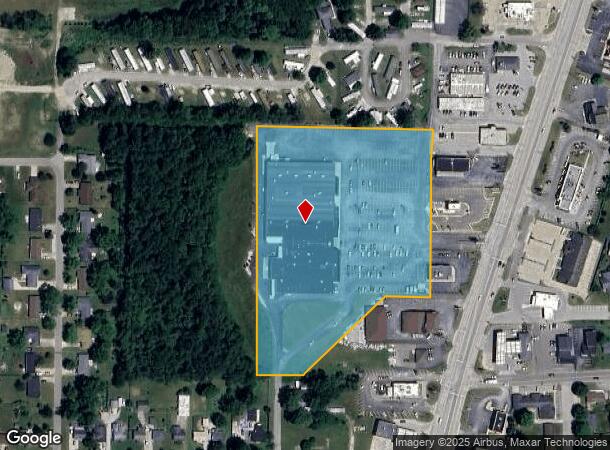 1709 S Memorial Dr, New Castle, IN Parcel Map