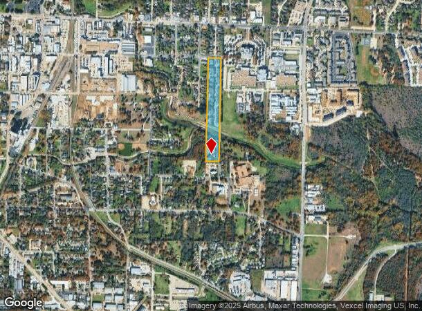  1224 E Hickory St, Denton, TX Parcel Map