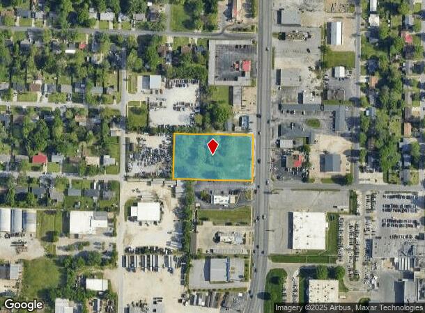 1210 S Thompson St, Springdale, AR Parcel Map