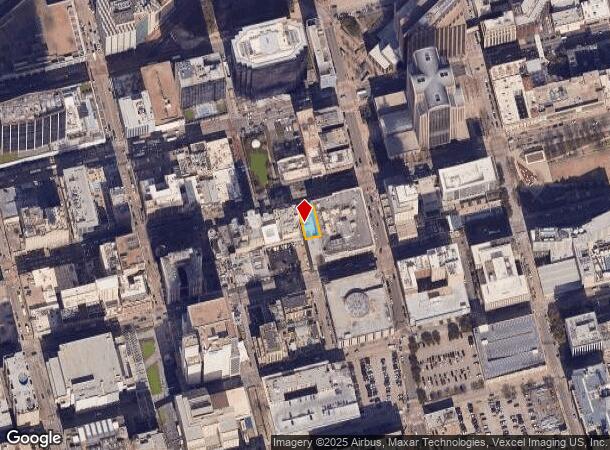  1608 Main St, Dallas, TX Parcel Map