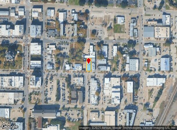  217 E Hickory St, Denton, TX Parcel Map
